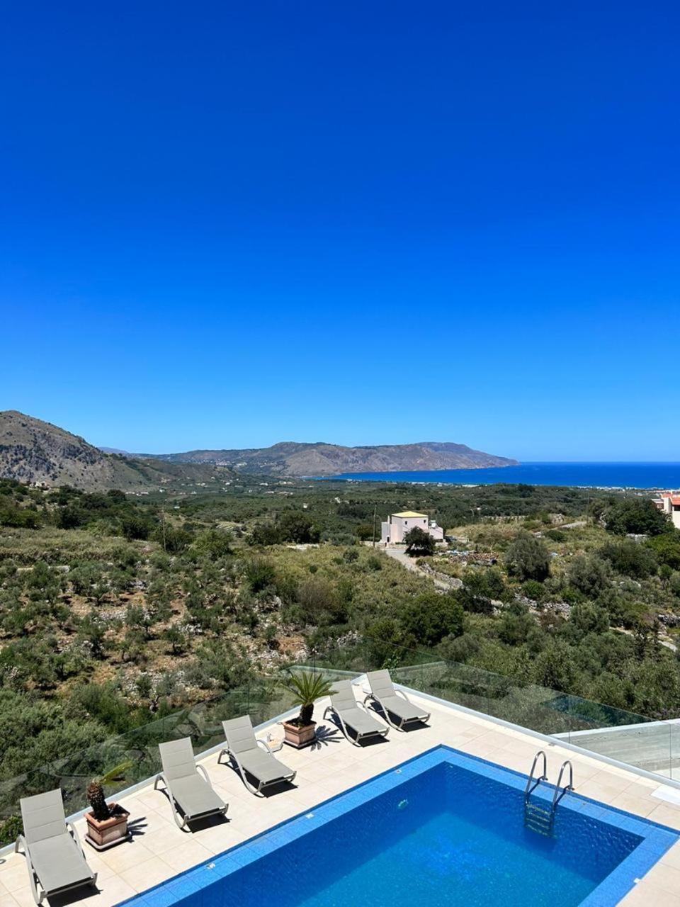 Villa Vuna - Private Pool -Sea View Chania  Eksteriør billede