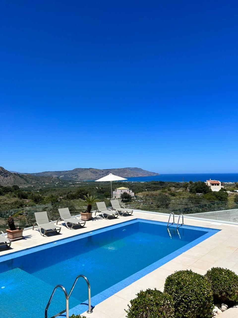 Villa Vuna - Private Pool -Sea View Chania  Eksteriør billede