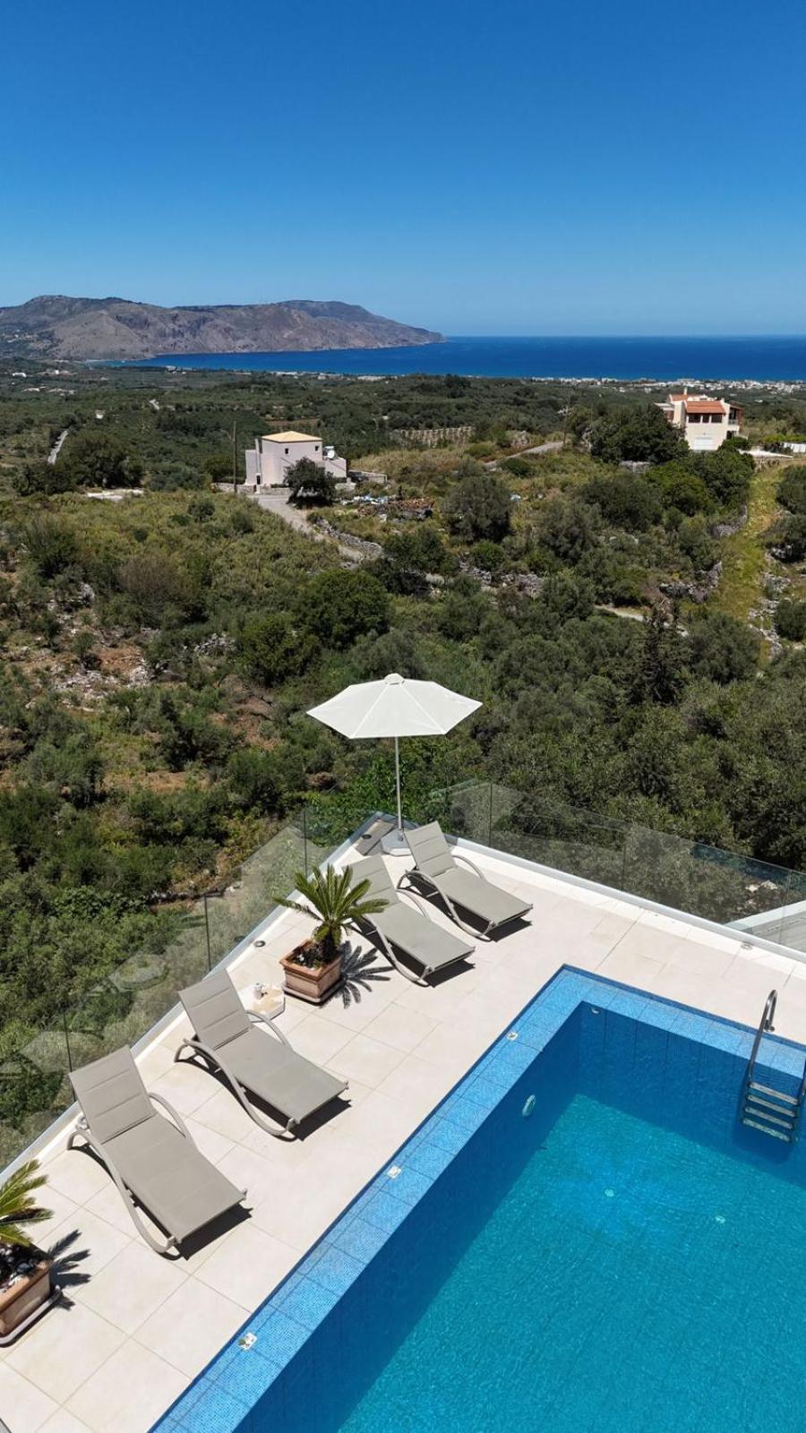Villa Vuna - Private Pool -Sea View Chania  Eksteriør billede